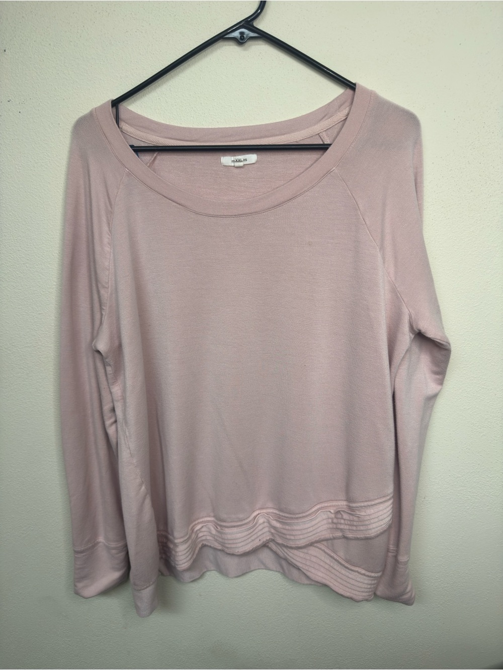 Maurice’s - Women's Light Pink Long Sleeve Scoop Neck Top